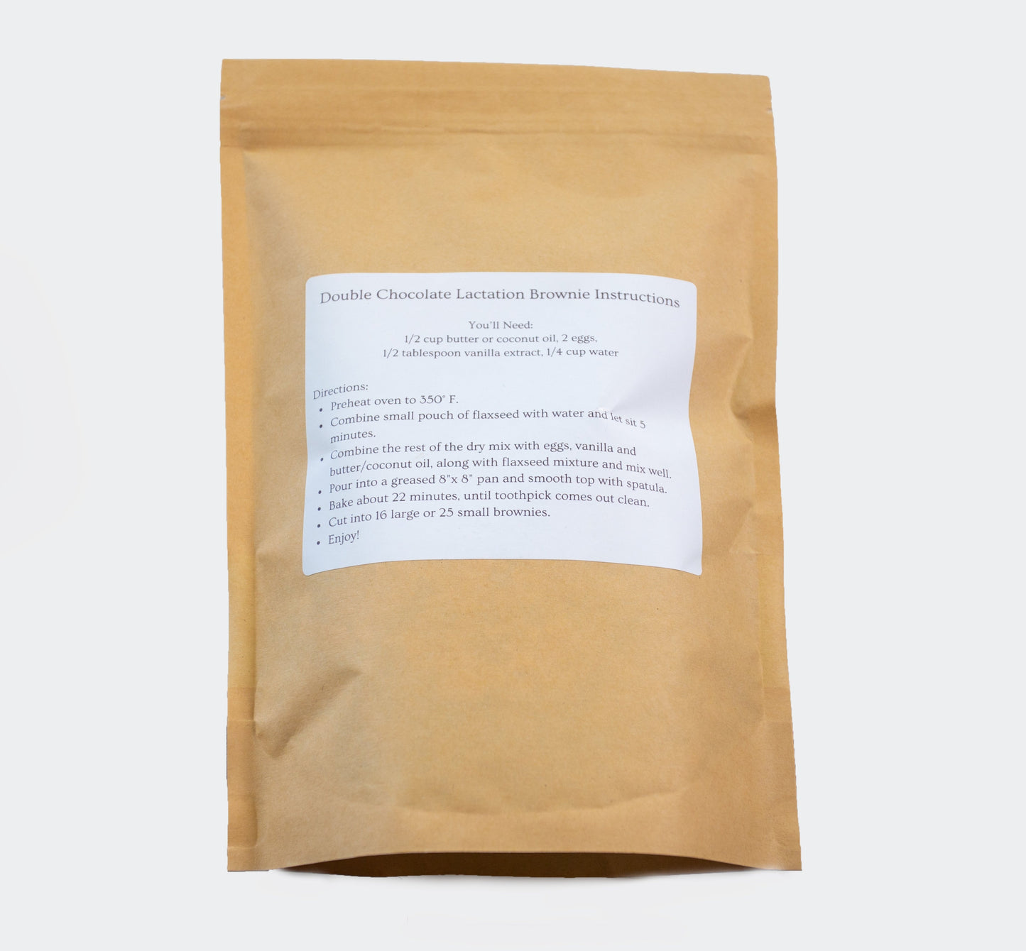 Double Chocolate Lactation Brownie Mix