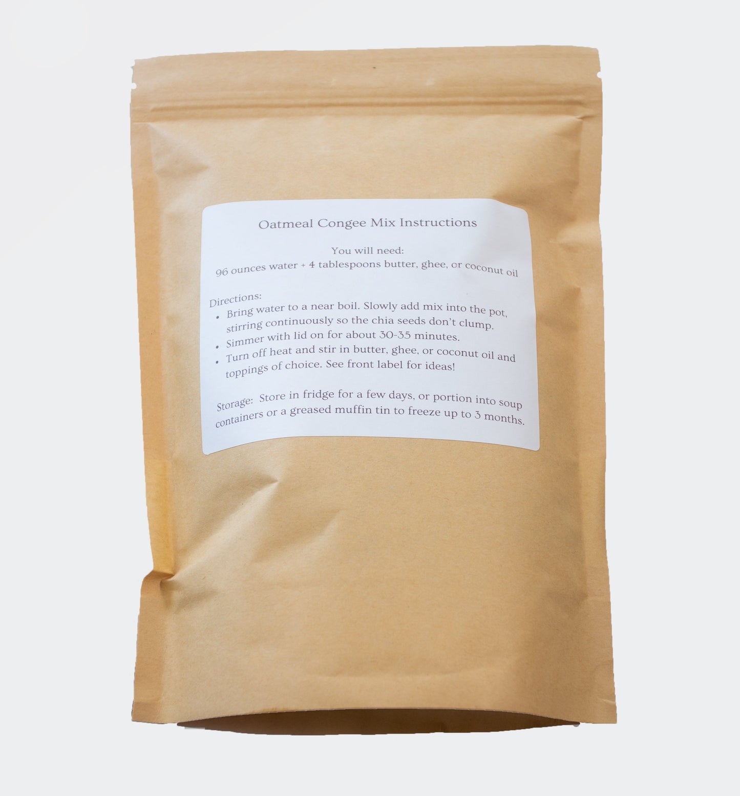 Oatmeal Congee + Collagen Kit (6 Servings)