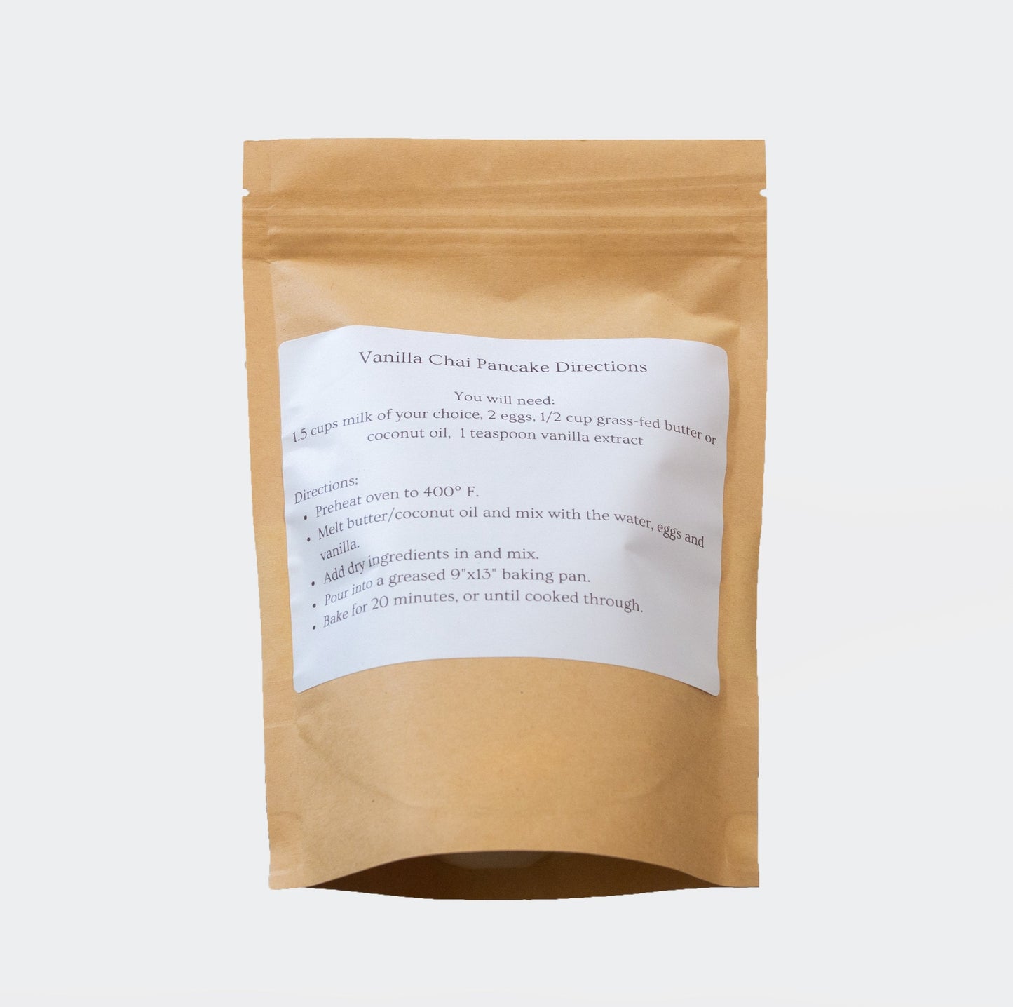 Vanilla Chai Pancake Mix (with Collagen)